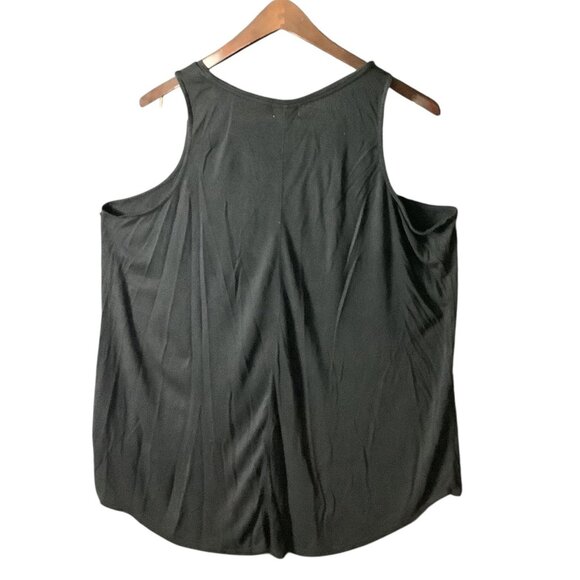 Old Navy Womens Black Graphic Tank Top 3X Plus When Do We Leave Print - Picture 3 of 12